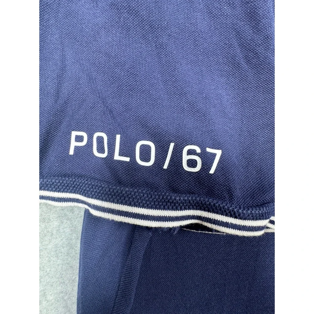 Polo Ralph Lauren Mens XL Classic Fit Navy Blue Polo 67 Short‎ Sleeve Shirt